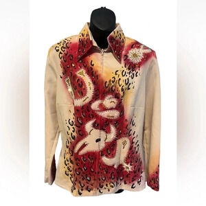 HOBBY HORSE SHOW‎ SHIRT JACKET SHOWMANSHIP UNIQUE WESTERN CRYSTALS